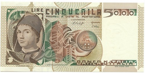 5000 lire ritratto uomo - 5000,