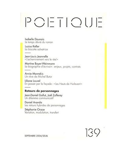 Poétique 139 39 - 139, [39]