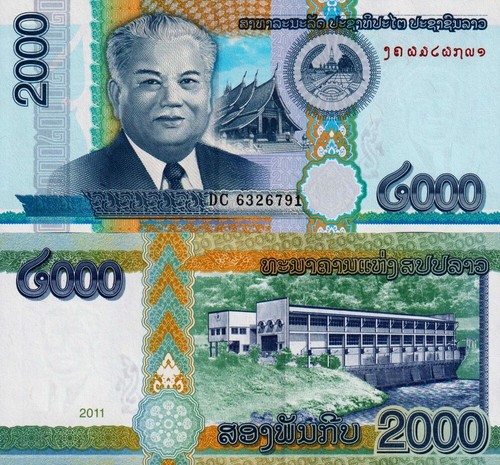 Laos 2000 kip 2011 fds - 2000,