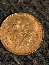 Moneta oro 2,5 pesos Messico