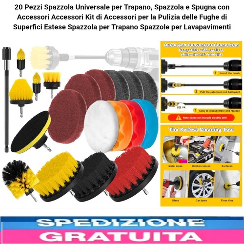 20pz spazzole trapano - x,