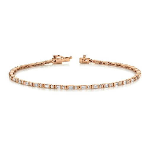 Bracciale tennis oro rosa - tennis,