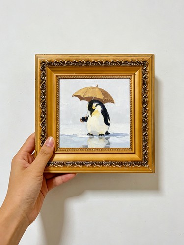 Pinguino con portaombrelli - , su
