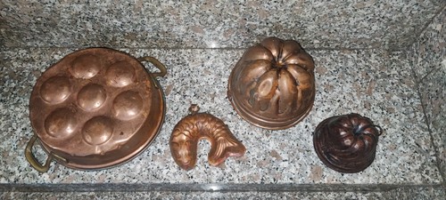 Set vecchi oggetti rame - set,