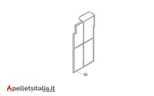 PALAZZETTI RICAMBI PARETE LATERALE DX MBL L45 STEFANY OLIVIA