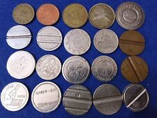 LOTTO 20 Vecchi  Gettoni Vari,Shell,Daber,Costa, Bergamo,Liberty,Telefonico,Etc.