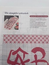 Schema punto croce  sampler orientale alfabeto