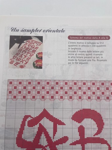 Schema punto croce sampler - schema,