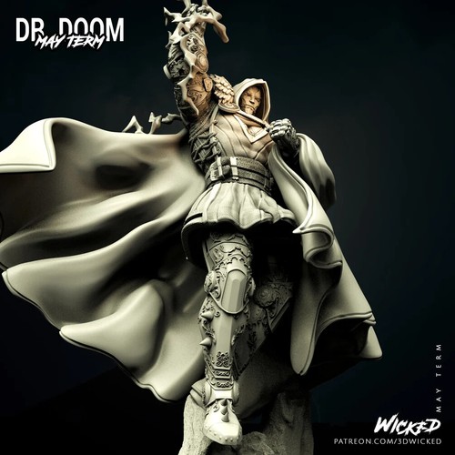 Doctor doom statue marvel - doctor,