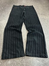 Jeans a righe vintage streetwear stile giapponese lavati eurojeans anni 90