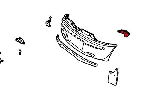 Griglia paraurti posteriore - griglia,