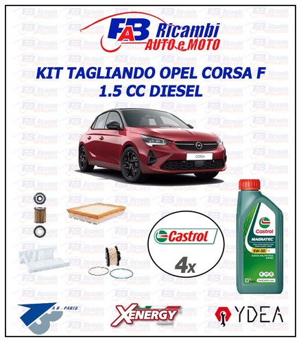 Kit tagliando opel corsa 5 - corsa, f