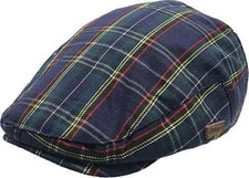 Berretto piatto uomo tartan