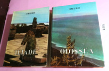 ILIADE + ODISSEA (2 LIBRI)-OMERO-1964(ILLUSTRATI DAI CAPOLAVORI DELL'ARTE GRECA)