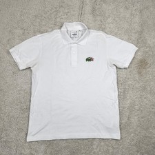 Polo bianca Lacoste X Stranger