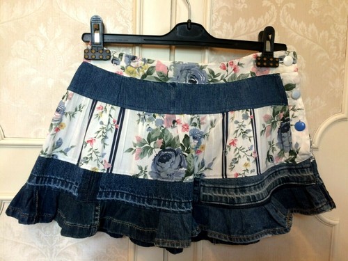 Minigonna tessuto jeans e - tessuto,