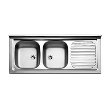 Lavello inox 120 cm da mobile