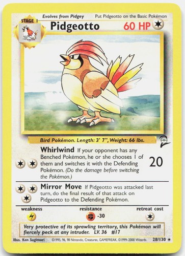 Pidgeotto bs2 028 - bs2, 028/130