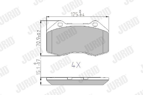 573253j set pastiglie freno - 573253j,