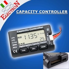 LCD Tester TENSIONE Batterie Lipo LiFe Li-Ion NiMh NiCd Meter Checker Capacità