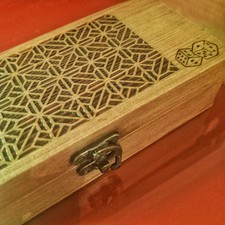 scatola legno vintage artigianale gioco dei dadi