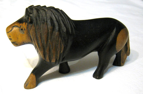 Scultura africana leone - scultura,