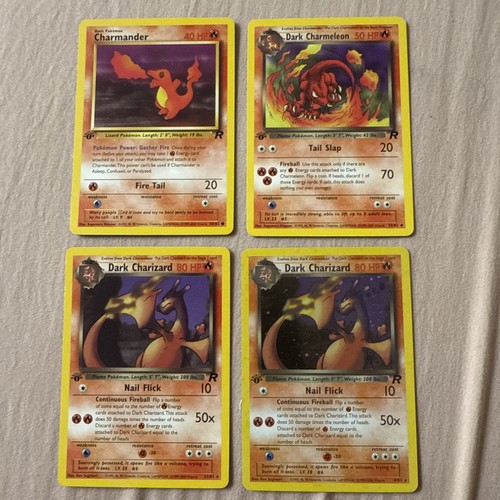 Dark charizard set carte - set, 4