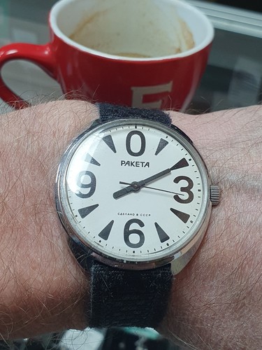 Orologio vintage raketa - vintage, big