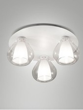 Plafoniera in metallo e