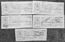 Lotto 5 cambiali 1911 Arona