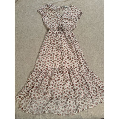 Maxi abito floreale scollato