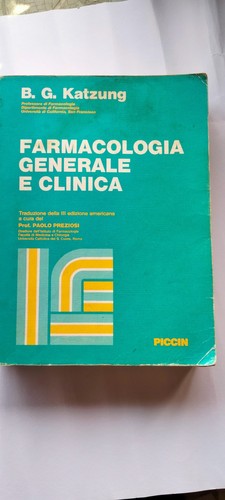 Farmacologia generale - , e