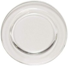 PIATTO IN VETRO TRASPARENTE