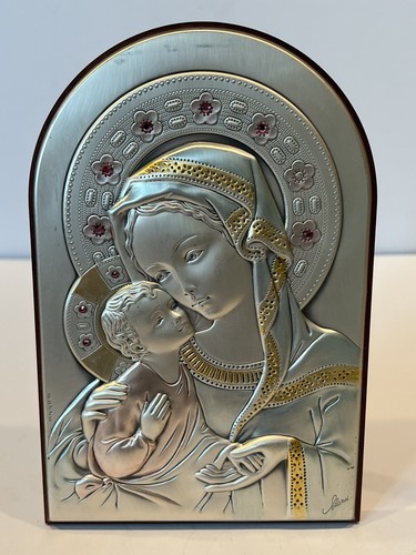 Quadro icona argento - , vergine