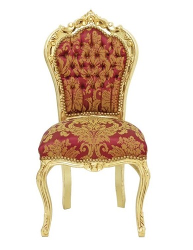 Sedia barocca rosso - , oro