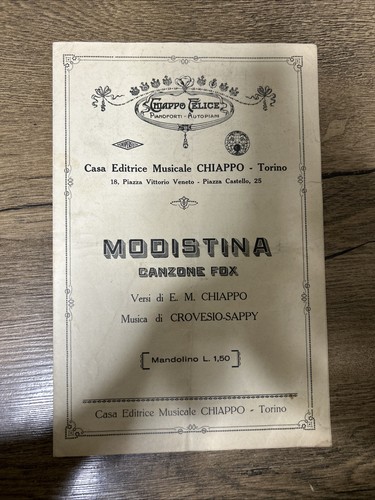 Spartito musicale modistina - spartito,