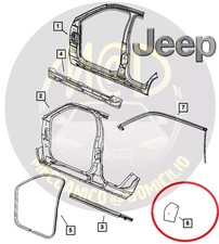 OEM 55396276AC Estensione Apertura Laterale JEEP Commander-Grand Cherokee NUOVO