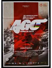 manifesto AGO GIACOMO AGOSTINI BOLIDI SULL'ASFALTO moto corsa A378