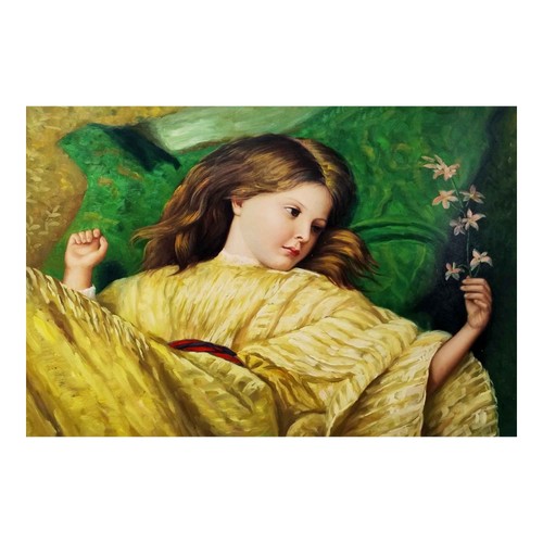 Quadro olio 90x60 bimba - bimba, che