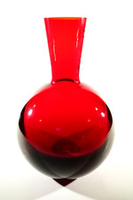Vaso in vetro MURANO ° 6 Kg. Vaso in vetro ° Aureliano Toso (Z) ° etichetta resto.