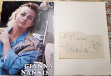 GIANNA NANNINI - AUTOGRAFO ORIGINALE DEL 1986