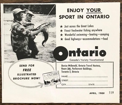1958 ontario viaggi - 1958,