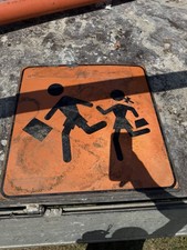 CARTELLO STRADALE ANTICO SCUOLA