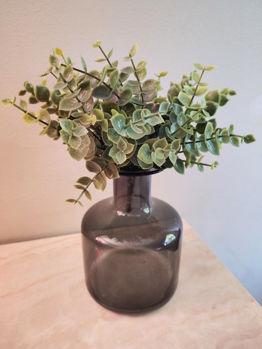 Vaso vetro grigio scuro - vaso,