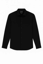 Replay Black Mens Poplin Slim