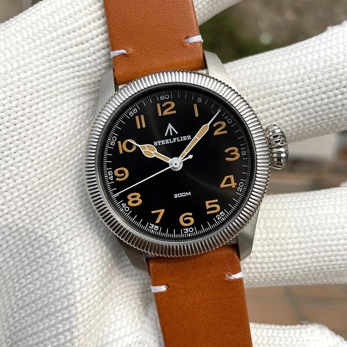 39mm steelflier diver orologio - steelflier,