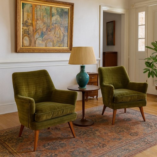 Poltrone vintage velluto - poltrone,