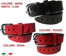 Cintura Vera Pelle Donna cinta 3cm larghezza di cintura Made in ITALY