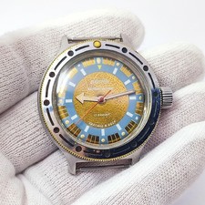 ⭐Orologio sovietico vintage Vostok anfibio militare 2409.A 17 gioielli made in URSS