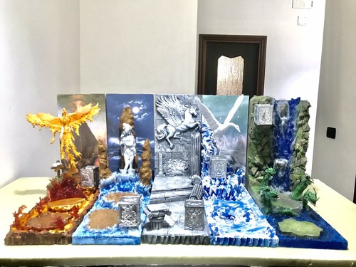 Diorama myth cloth saint - diorama,